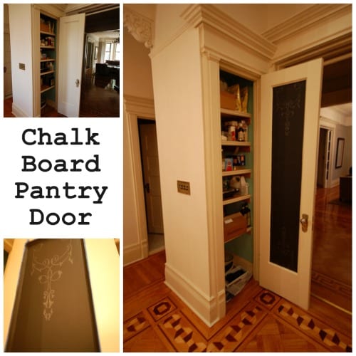 chalkboard pantry door