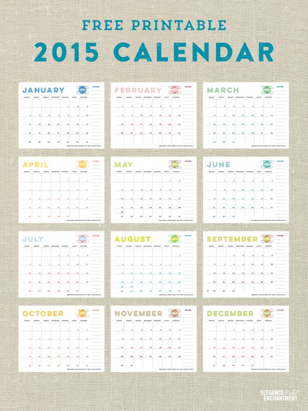 Calendar and Meal Planner Printables - Vertical2