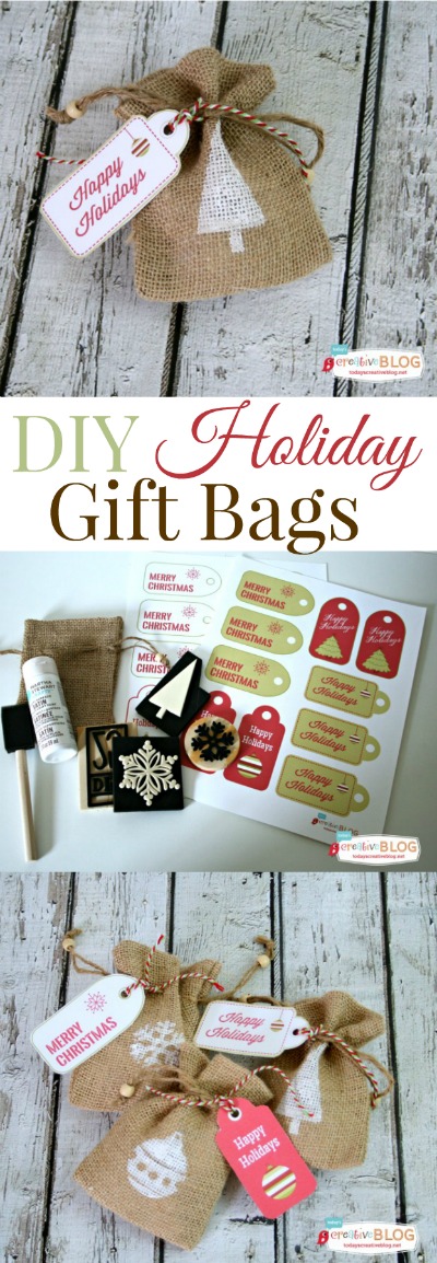 diy holiday gift bags - todayscreativeblog.net