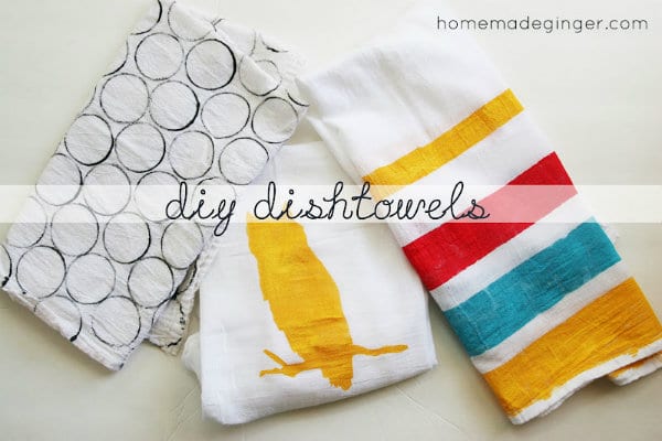 diy dish towels