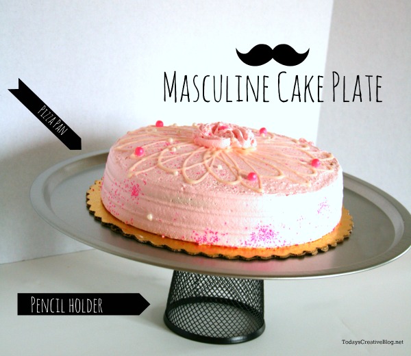 masculine cake plate