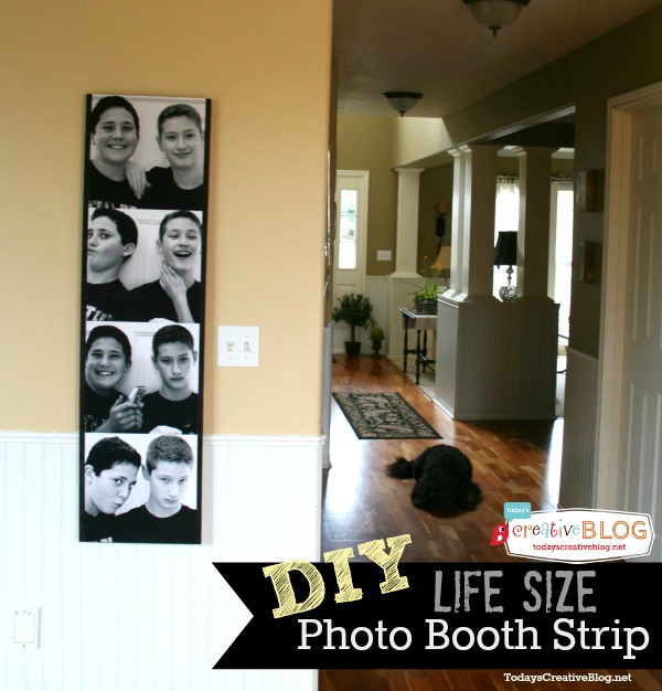 Make a Full Size Photo Booth Photo Strip |TodaysCreativeBlog.net