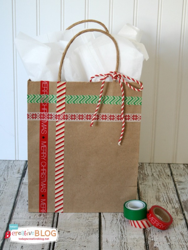 easy washi tape gift bags